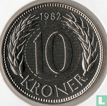 Dänemark 10 Kroner 1982