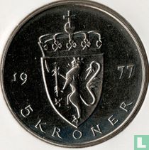 Norvège 5 kroner 1977 acheter