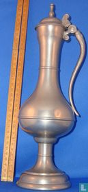Pewter jug with lid
