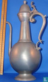 Pewter jug with lid
