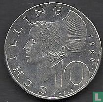 Austria 10 schilling 1964