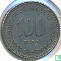 Corée du Sud 100 won 1972