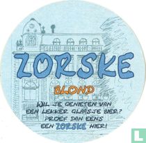 Zorske blond Wil je genieten van een lekker glaasje bier? / Zorske blond Origineel Vlaams bier. Met smaak gedronken in een bollig glaasje geschonken.