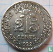 Ceylan 25 cents 1922