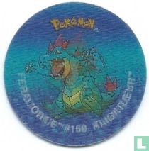 Totodile #158 Kaiminus / Croconaw #159 Crocodil / Feraligatr #160 Aligatueur 