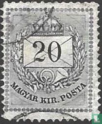 Brief, Krone und Posthorn