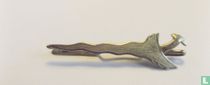Antique silver tie pin (clip) - former Dutch East Indies