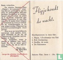 Flipje houdt de wacht