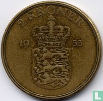 Denemarken 2 kroner 1953