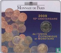 France 2 euro 2009 (coincard) "10 years of Economic and Monetary Union"