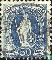 Helvetia debout 