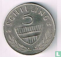 Österreich 5 Schilling 1970