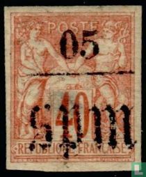 Frieden und Handel, mit Aufdruck  