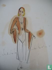 Vrouw met wandelstok