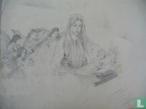 Mary and baby Jesus and Angels