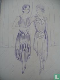 2 vrouwen met waaier