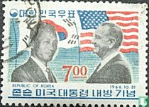 Bezoek van de Amerikaanse President Johnson  kopen