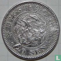 Japan 20 sen 1897 (year 30)
