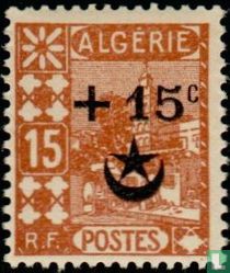 Surcharge for the benefit of the wounded in Morocco