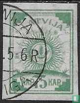 Aren in de zon [5 blaadjes, watermerk]