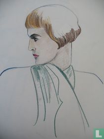 Hoofd vrouw zijaangezicht