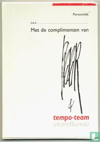 Set van 10 ansichtkaarten in mapje 'Humor op de werkplek' Tempo-Team