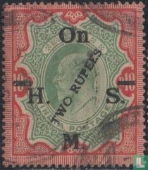 King Edward VII with overprints