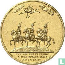 Russia, Prussia, Austria (Triple Alliance)  Treaty of Paris  1814 - Gold