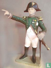 Napoleon in jagers uniform met veldkijker)