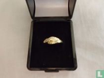 Gouden ring 14 karaat bezet met een diamant
