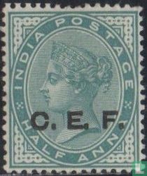 Queen Victoria overprinted C.E.F.