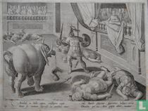 Annibal in bello captos confligere cogit 