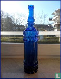 Dekorative Flaschenvase, blau