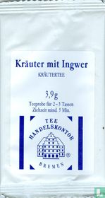 Kräuter mit Ingwer
