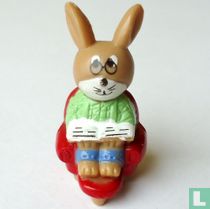 Grandpa hare in chair