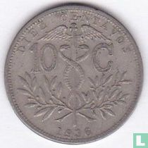 Bolivien 10 Centavo 1936