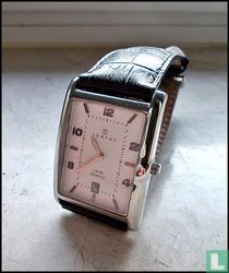 Unisex-Armbanduhr, schwarz-weiß-silber
