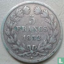 Frankrijk 5 francs 1832 (W)