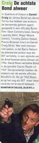 Craig de achtste Bond alweer