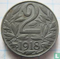 Autriche 2 heller 1918