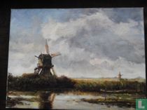 Molen in Polderlandschap