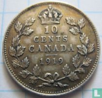 Canada 10 cents 1919