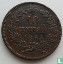 Italien 10 Centesimi 1863