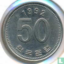 Corée du Sud 50 won 1992 "FAO"