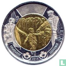 Kanada 2 Dollar 2014 "75th anniversary Beginning of the World War II"