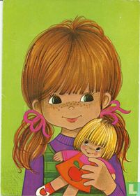 Tekening Meisje met pop (49 A 3086)