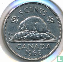 Canada 5 cents 1963