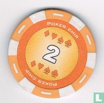 Poker chip 2 (oranje)