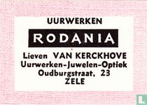 Uurwerken Rodania - Lieven Van Kerckhove