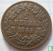 Baden ½ kreuzer 1861